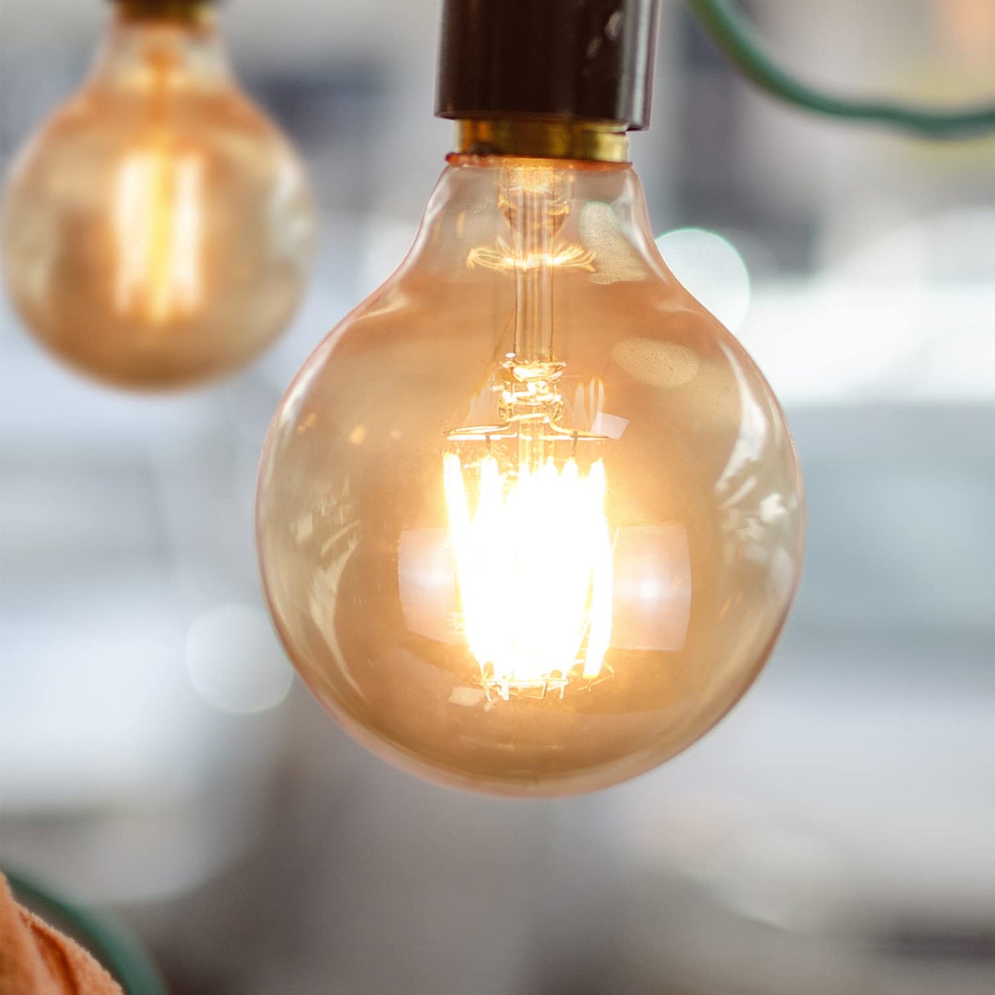 ZMH LED Lampe E27 Gl¨¹hbirne Vintage: 2er Pack G80 edison Retro Gl¨¹hlampe Warmwei? Filament Leuchtmittel 2700K Energiesparlampe 4W Glas Antike Dekorative Birne f¨¹r Esszimmer Bar Haus