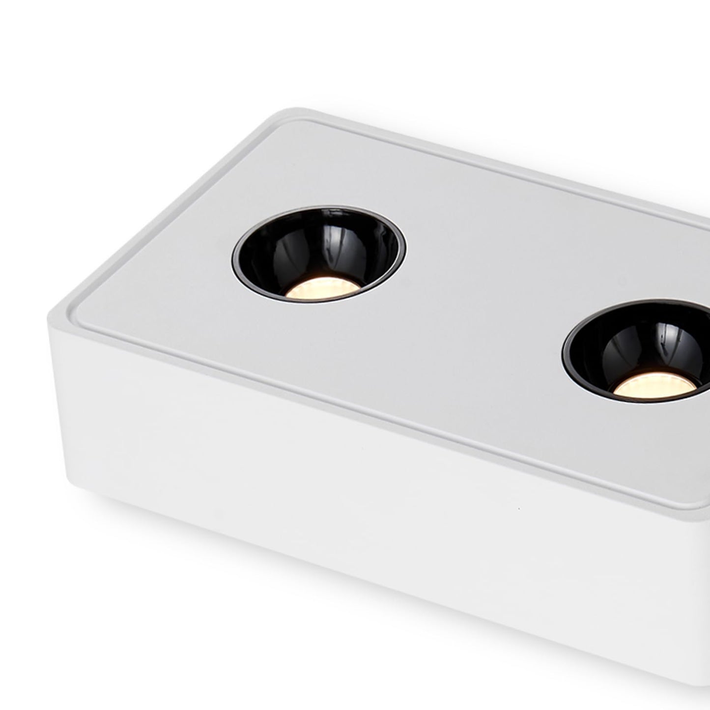 ZMH Spots Deckenleuchte LED Aufputz - Wei? Aufbaustrahler mit 2 Flammig Deckenspots 14W Warmwei? Deckenstrahler Eckig Modern Spotbaken Flach Aufbauspot f¨¹r K¨¹che Wohnzimmer Esszimmer Korridor Flur