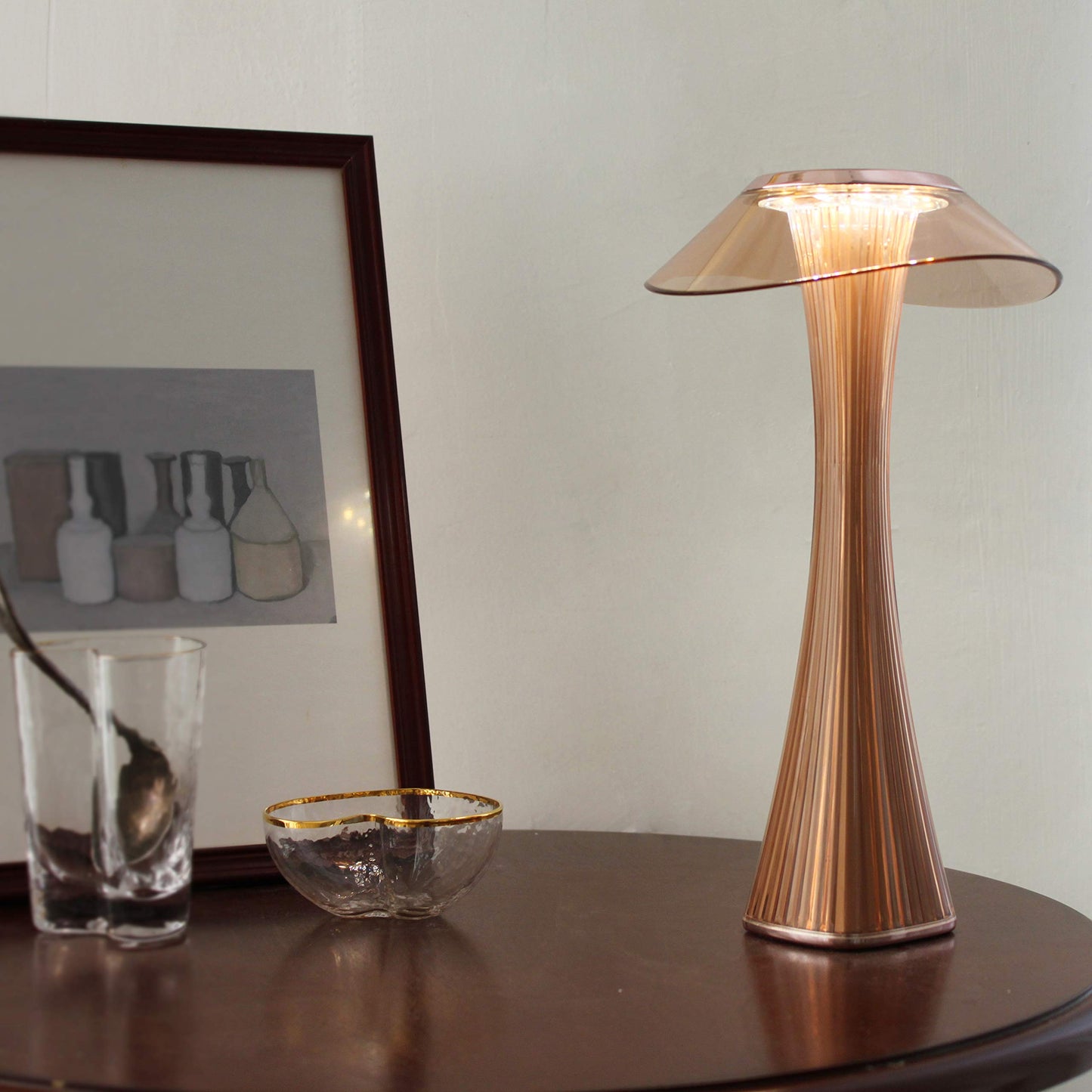 ZMH LED Tischlampe Touch Dimmbar mit Akku Nachttischlampe Innen und Aussen Beleuchtung Tagbare Tischleuchte Aufladen mit USB Schlummerlicht Stimmungslicht Leseleuchte f¨¹r Restaurant Hotel