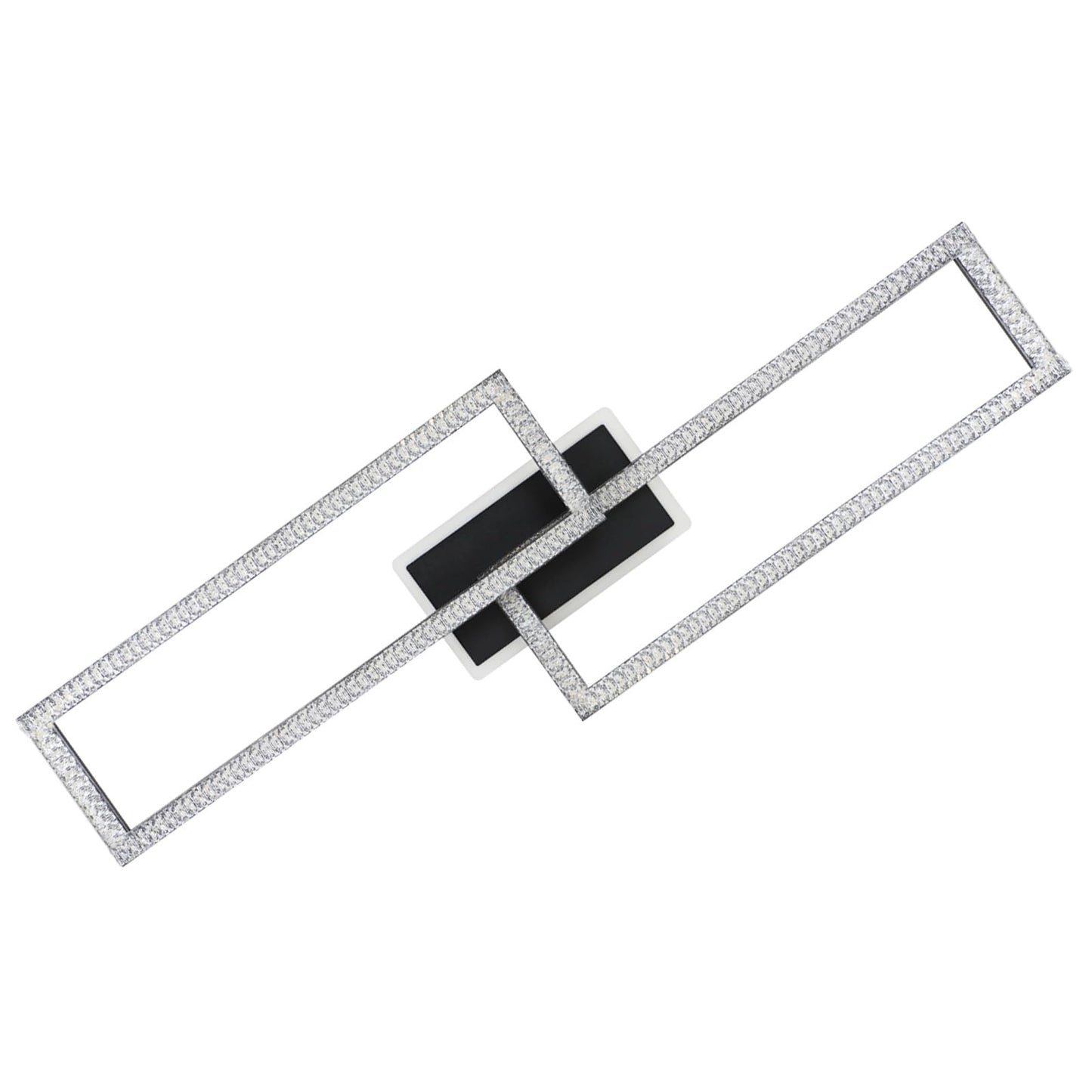 ZMH Deckenlampe LED Deckenleuchte Wohnzimmer - Wohnzimmerlampe Dimmbar Schlafzimmerlampe Modern Design K¨¹chenlampe 56W Schwarz Deckenbeleuchtung mit Fernbedienung f¨¹r Schlafzimmer K¨¹che B¨¹ro