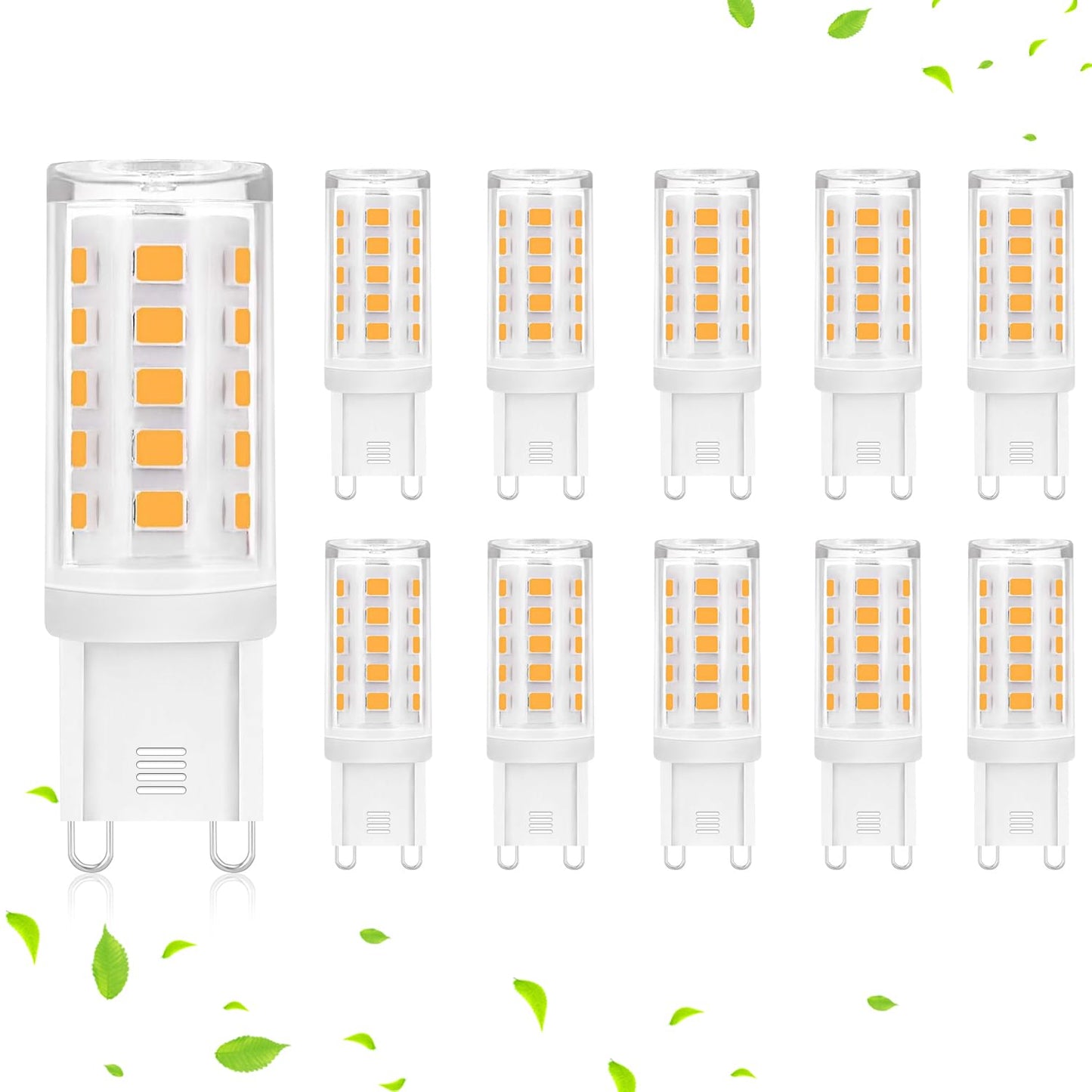 ZMH 10er pack G9 Led Leuchtmittel - Warmwei? 3000K LED Lampe 230V Gl¨¹hbirne 3W Ersatz 28W 30W 40W Halogenlampe, G9 Sockel Gl¨¹hlampe, Klein Birne Energiesparlampe, Nicht Dimmbar