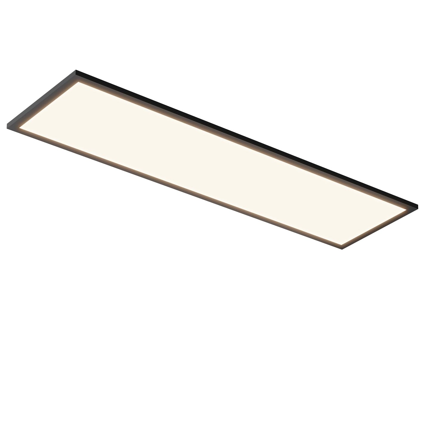 ZMH Deckenlampe Led Deckenleuchte Panel - Wohnzimmerlampe 120x30 cm K¡§1chenlampe Schwarz Modern 42W Schlafzimmerlampe Neutralwei? B¡§1ro Deckenbeleuchtung B¡§1roleuchte f¡§1r Wohnzimmer K¡§1che Schlafzimmer