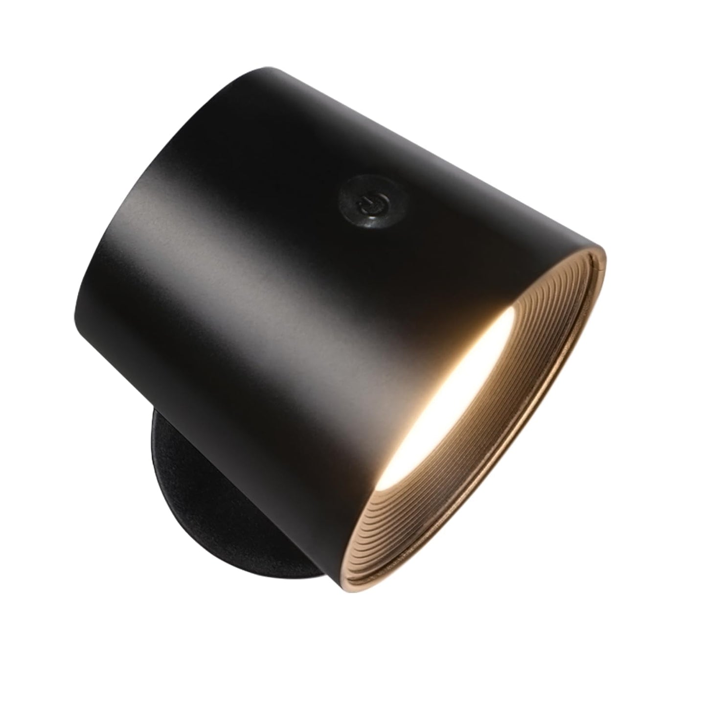 ZMH Wandlampe LED Wandleuchte Innen - Wandbeleuchtung 2 St¨¹ck mit Akku 360¡ã Drehbare Touch Control 3 Helligkeitsstufen Schwarz Kabellose Wandleuchten F¨¹r Wohnzimmer Kinder Schlafzimmer