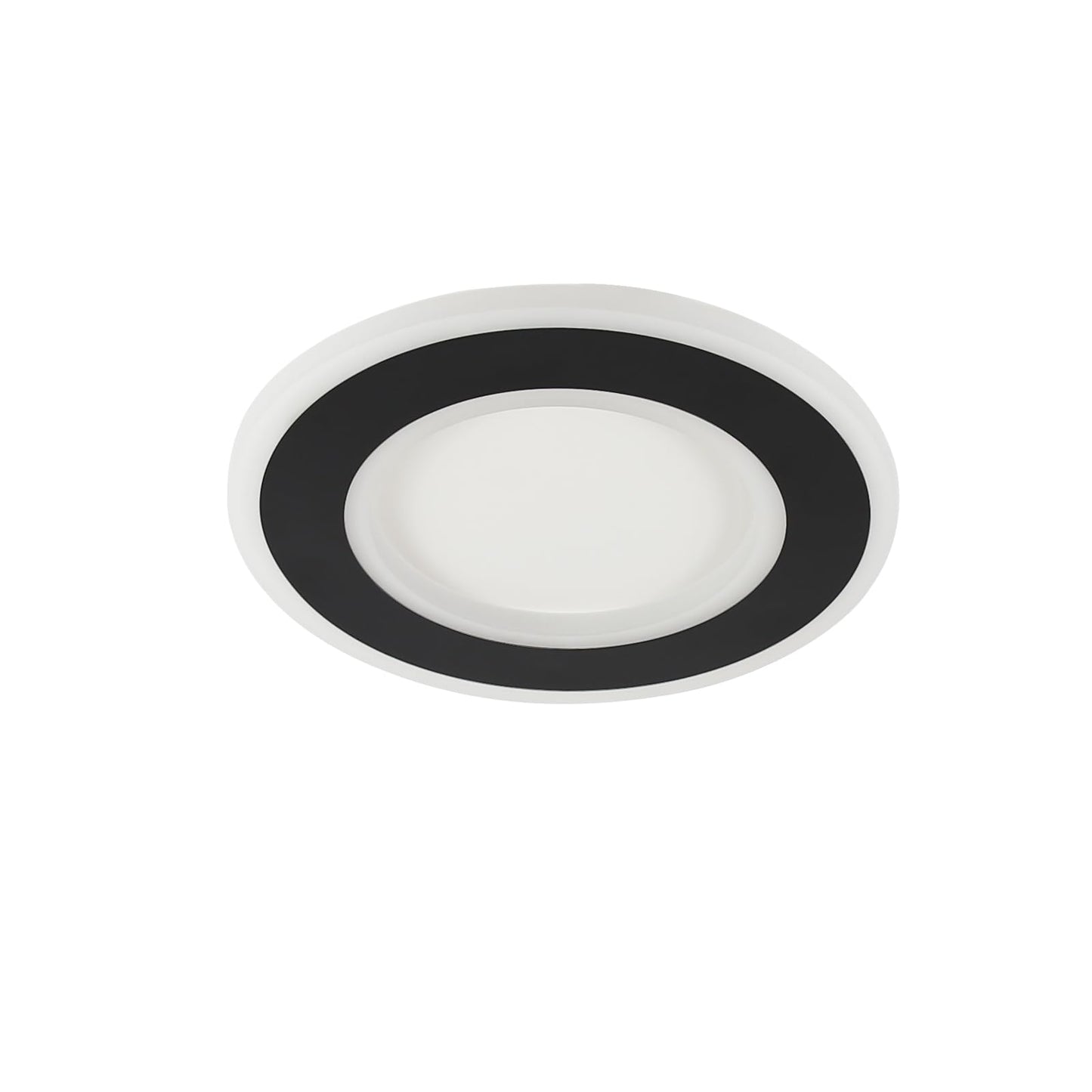 ZMH Deckenlampe Schlafzimmer LED K¨¹chenlampe Deckenleuchte - 20W deckenlampe flur Schwarz Warmwei? 24cm Modern Design Schlafzimmerlampe Rund Flur Deckenbeleuchtung f¨¹r Wohnzimmer