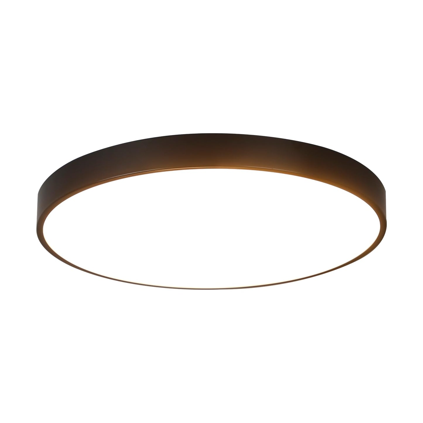 ZMH Deckenlampe LED Deckenleuchte Schlafzimmer - 2ER Schlafzimmerlampe Flach 17W Badezimmerlampe Schwarz Badezimmer Deckenbeleuchtung Warmwei? Badlampe IP44 K¨¹chenlampe Rund f¨¹r Bad K¨¹che Flur
