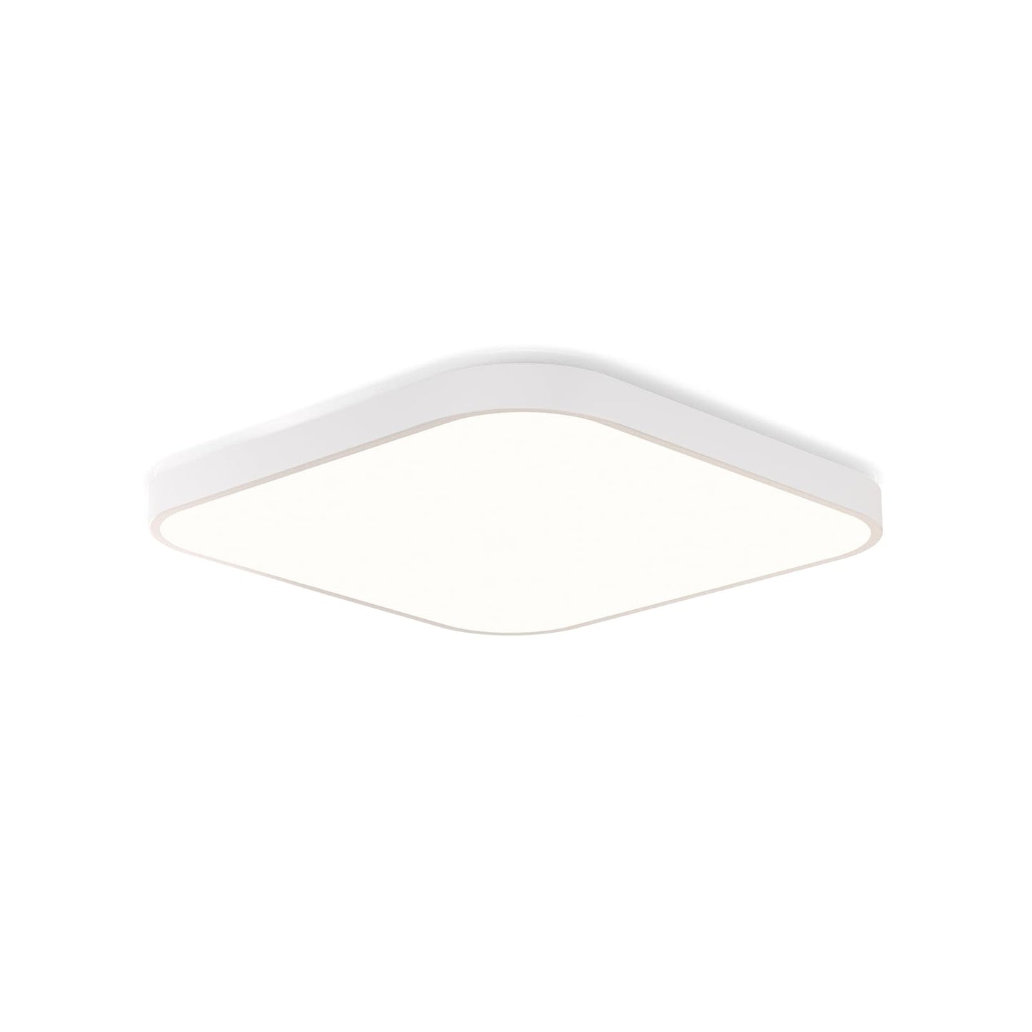 ZMH Deckenlampe LED Deckenleuchte Schlafzimmer - Schlafzimmerlampe Flach 27cm K¨¹chenlampe Warmwei? Badezimmerlampe IP44 Bad Deckenbeleuchtung Flurlampe Eckig Badlampe 19W f¨¹r K¨¹che Flur Badezimmer