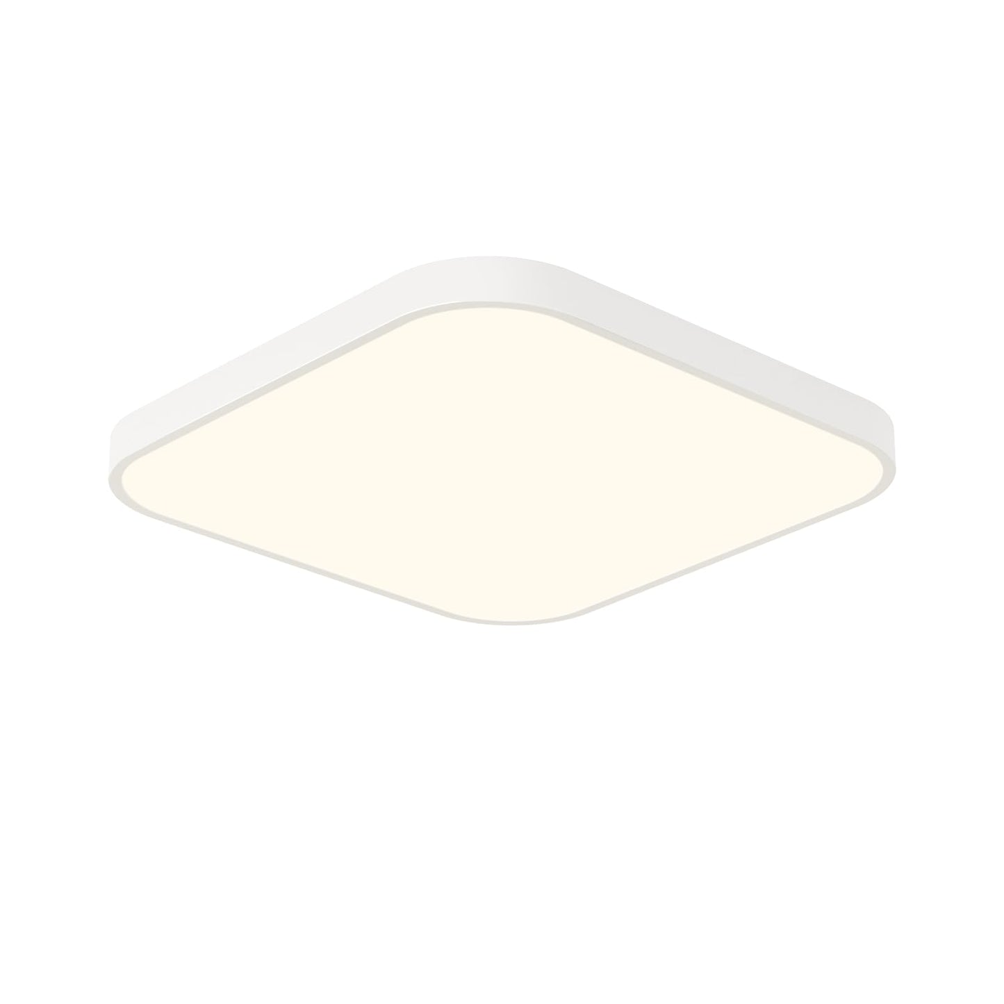 ZMH Deckenlampe LED Deckenleuchte Schlafzimmer - 19W Badezimmerlampe Flach 27cm Bad Deckenbeleuchtung IP44 Wasserdicht K¨¹chenlampe Neutralwei? Quadratisch Flurlampe Wei? f¨¹r K¨¹che Flur Wohnzimmer