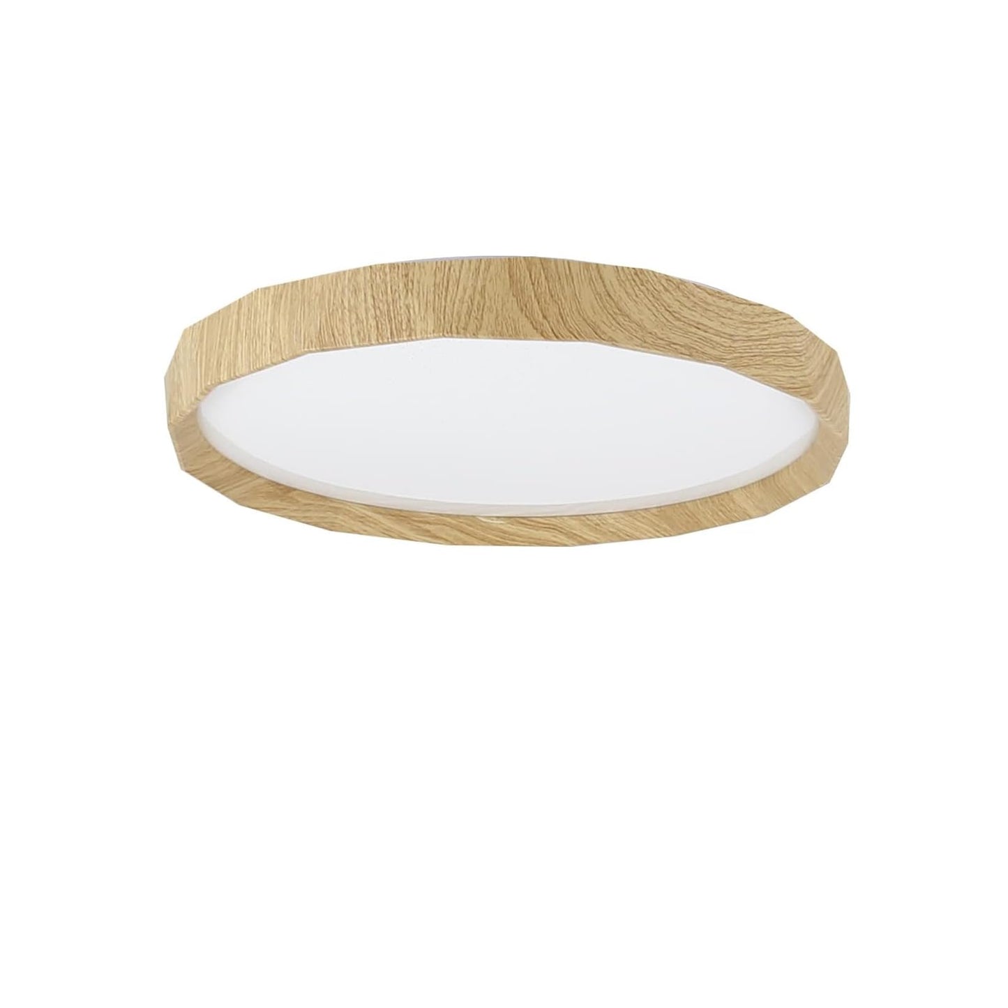 ZMH Deckenlampe LED Deckenleuchte Wohnzimmer - Wohnzimmerlampe Holzoptik ?40cm Schlafzimmer Deckenbeleuchtung 43W Schlafzimmerlampe Dimmbar mit Fernbedienung K¨¹chenlampe Boho Flurlampe f¨¹r K¨¹che Flur