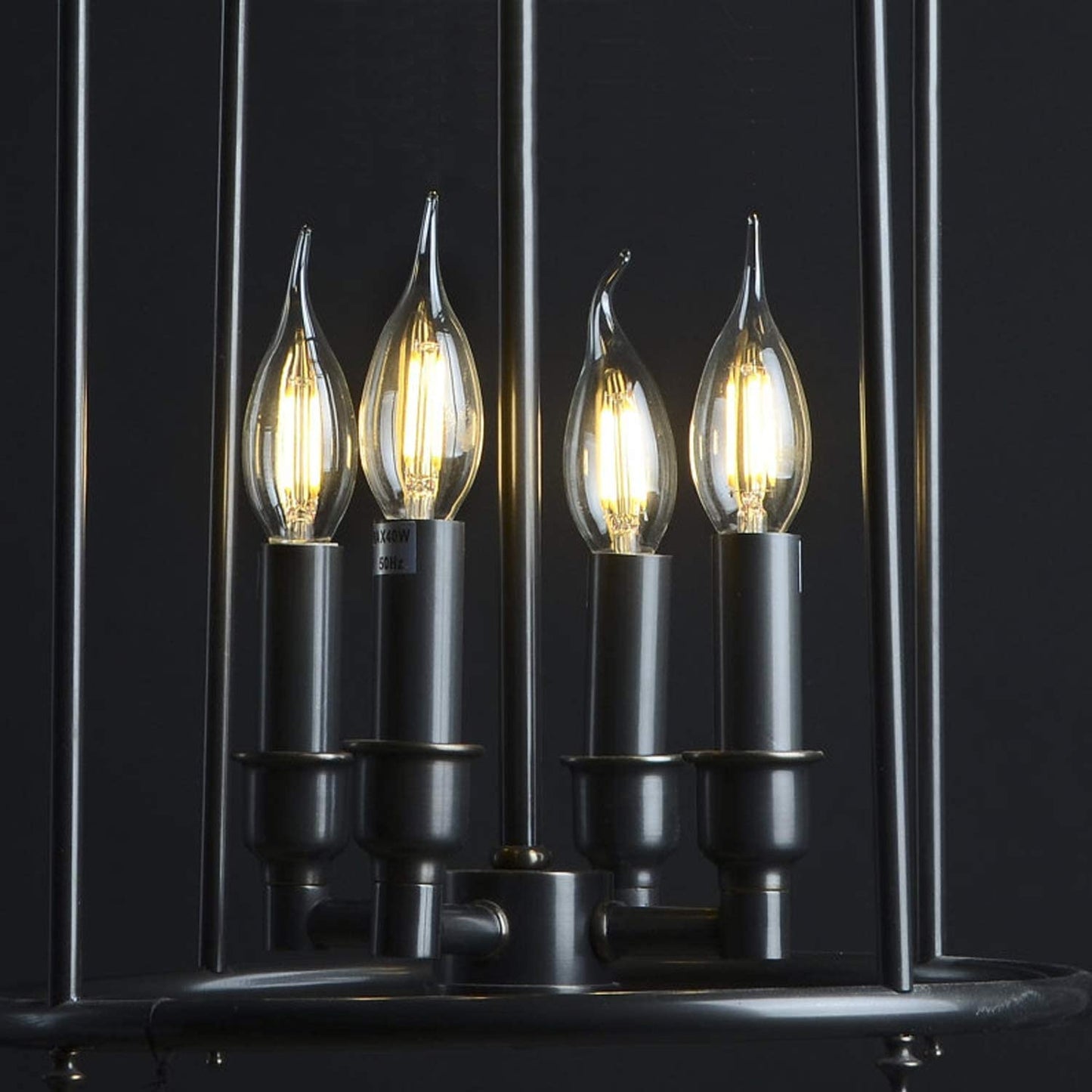 ZMH 6 er pack LED E14 Gl¨¹hbirne Leuchtmittel: Lampe Warmwei? kerze Birne 4W 2700K Filament Retro Edison Gl¨¹hlampe Vintage Light Bulb Glas Energiesparlampe - Nicht Dimmbar