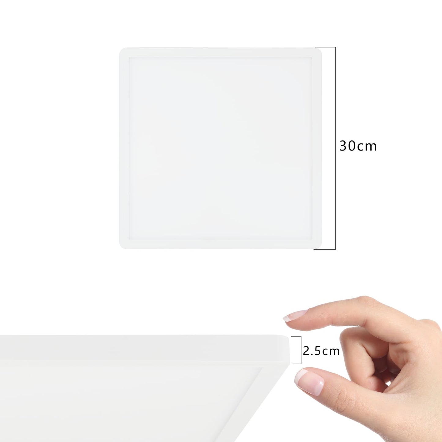 ZMH LED Deckenleuchte Flach Dimmbar Deckenlampe Wohnzimmer - RGB Farbwechsel Wohnzimmerlampe 36W Lampe Schlafzimmer Decke mit Fernbedienung Schlafzimmerlampe K¨¹chenlampe IP44 Badezimmer Lampe