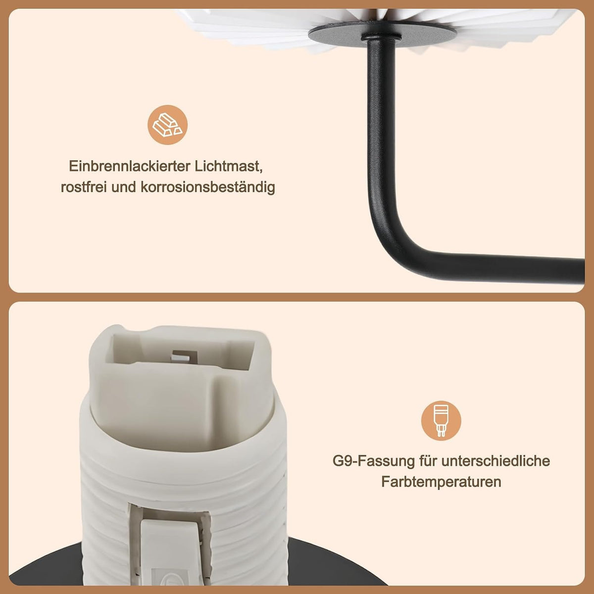 ZMH Wandleuchte Innen Wandlampe Schlafzimmer - Vintage Flur Wandbeleuchtung