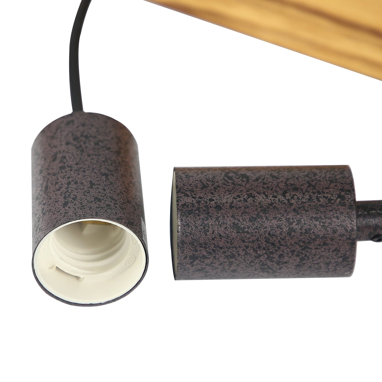 ZMH Pendelleuchte Esstisch aus Holz Vintage H?ngelampe Retro Esszimmerlampe in 61CM Holzbalken - 3 x E27 max. 25W - H?henverstellbar Industrial Pendellampe f¨¹r Restaurant Bar Esszimmer Wohnzimmer