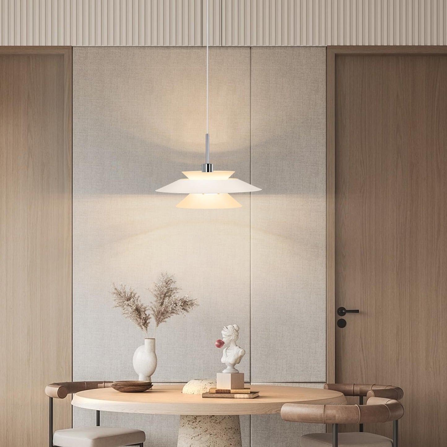 ZMH Pendelleuchte Esstisch H?ngelampe Wohnzimmer - Esstischlampe Metall E14 Esszimmerlampe H?ngend Modern Pendellampe 1 Flammig H?henverstellbar f¨¹r Esszimmer K¨¹che Schlafzimmer(ohne Leuchtmittel)