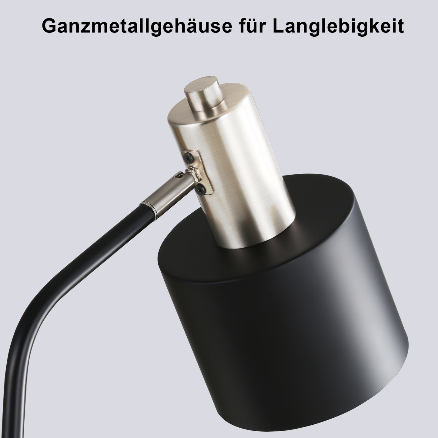Tischlampe Vintage Nachttischlampe E27 - Tischleuchte Wohnzimmer Schwarz Gold Kabel Schreibtischlampe Retro Schwenkbar Leselampe Tisch Basic Nachtlampe Bett f¨¹r Schlafzimmer