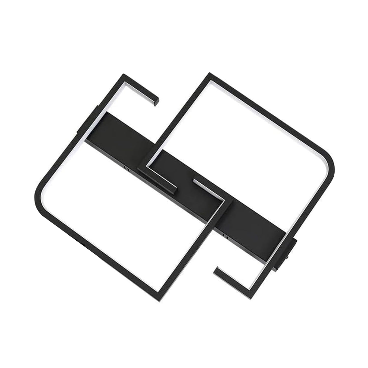 ZMH Deckenlampe LED 35W Schwarze Wohnzimmerlampe dimmbar mit Fernbedienung Modern Design Schlafzimmerlampe Esstischlampe B¨¹rolampe Flurlampe