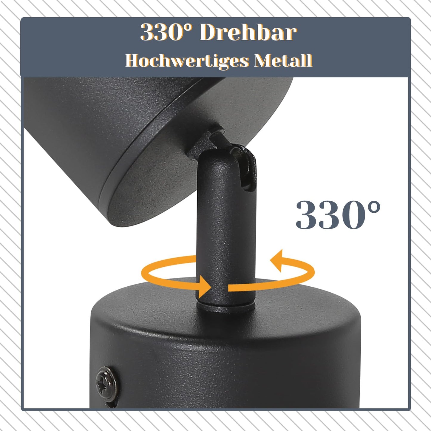 ZMH LED Deckenleuchte Schwarz Deckenstrahler: GU10 Deckenlampe Spots 1 Flammig 330¡ãSchwenkbar Deckenspots Modern Flurlampe Industrial Wandstrahler f¨¹r Wohnzimmer Schlafzimmer K¨¹che Ohne Leuchtmittel
