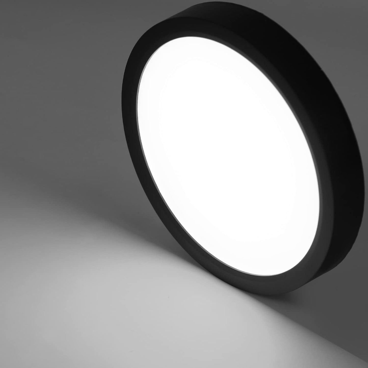 ZMH Deckenlampe LED Deckenleuchte Flach - 3ER Badezimmerlampe Schwarz ?22cm Badezimmer Deckenbeleuchtung 15W Schlafzimmerlampe IP44 Wasserdicht Badlampe Rund K¨¹chenlampe Kaltwei? f¨¹r Bad Schlafzimmer