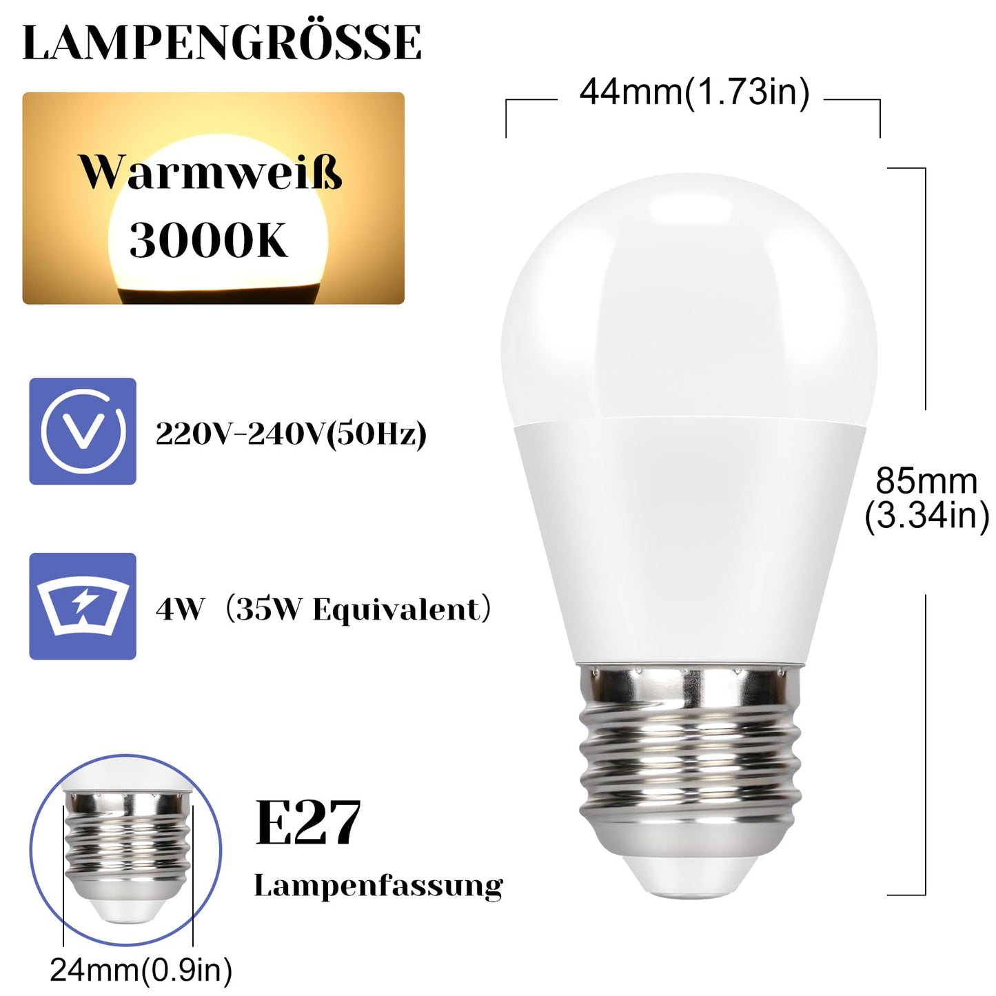 ZMH E27 LED Warmwei? RGB Lampe: 6er Pack Gl¨¹hbirne dimmbar 3000K farbige Edison Leuchtmittel mit Fernbedienung farbwechsel Gl¨¹hlampe 4W (ersetzt 35W) 16 Farben LED Birnen f¨¹r Bar KTV Party