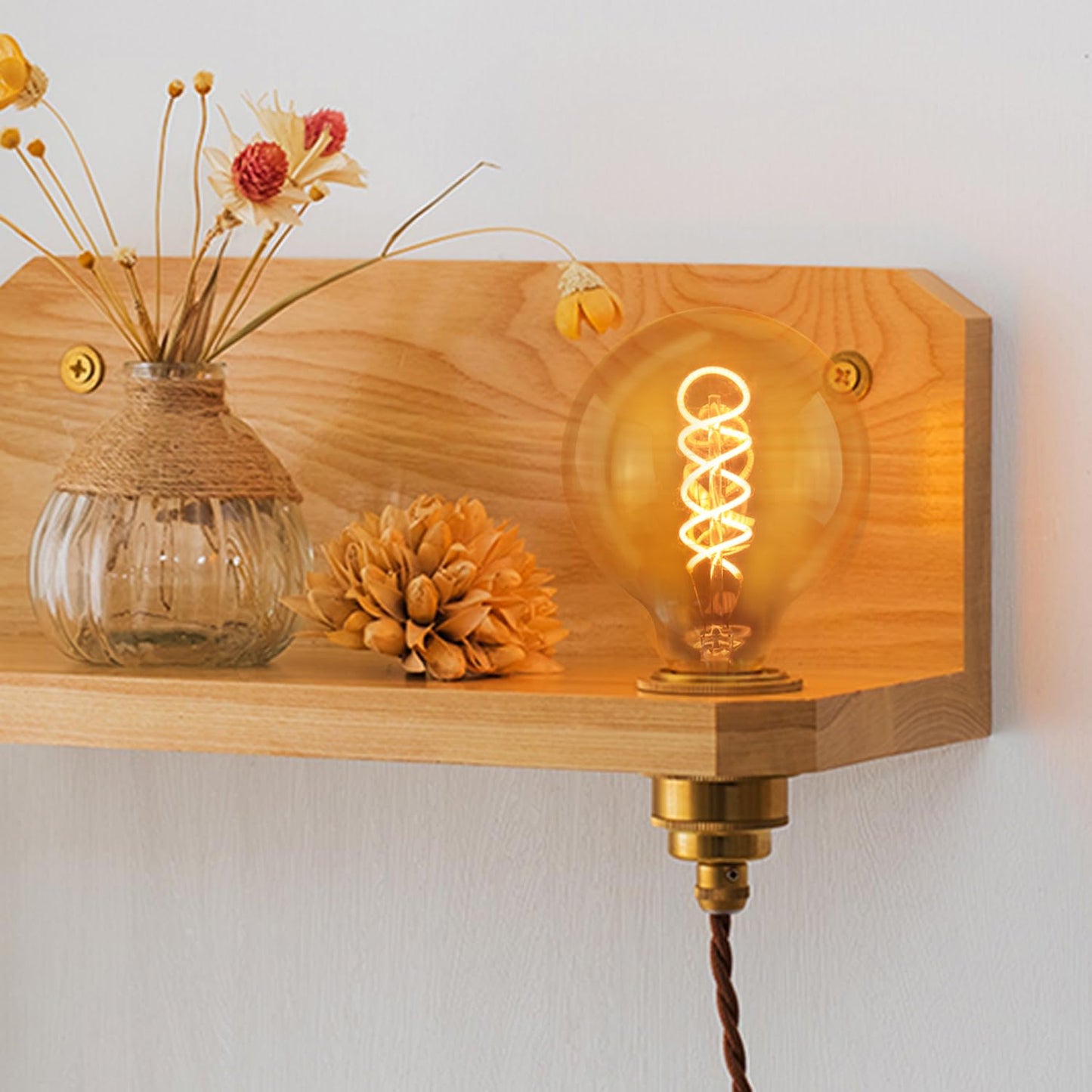 ZMH 1er pack LED Lampe E27 Gl¨¹hbirne: G95 Vintage Warmweiss Leuchtmittel 4W 2200K Edison Gl¨¹hlampe Retro Filament Birnen Bulb Energiesparlampe f¨¹r Haus Caf¨¦ Bar nicht Dimmbar