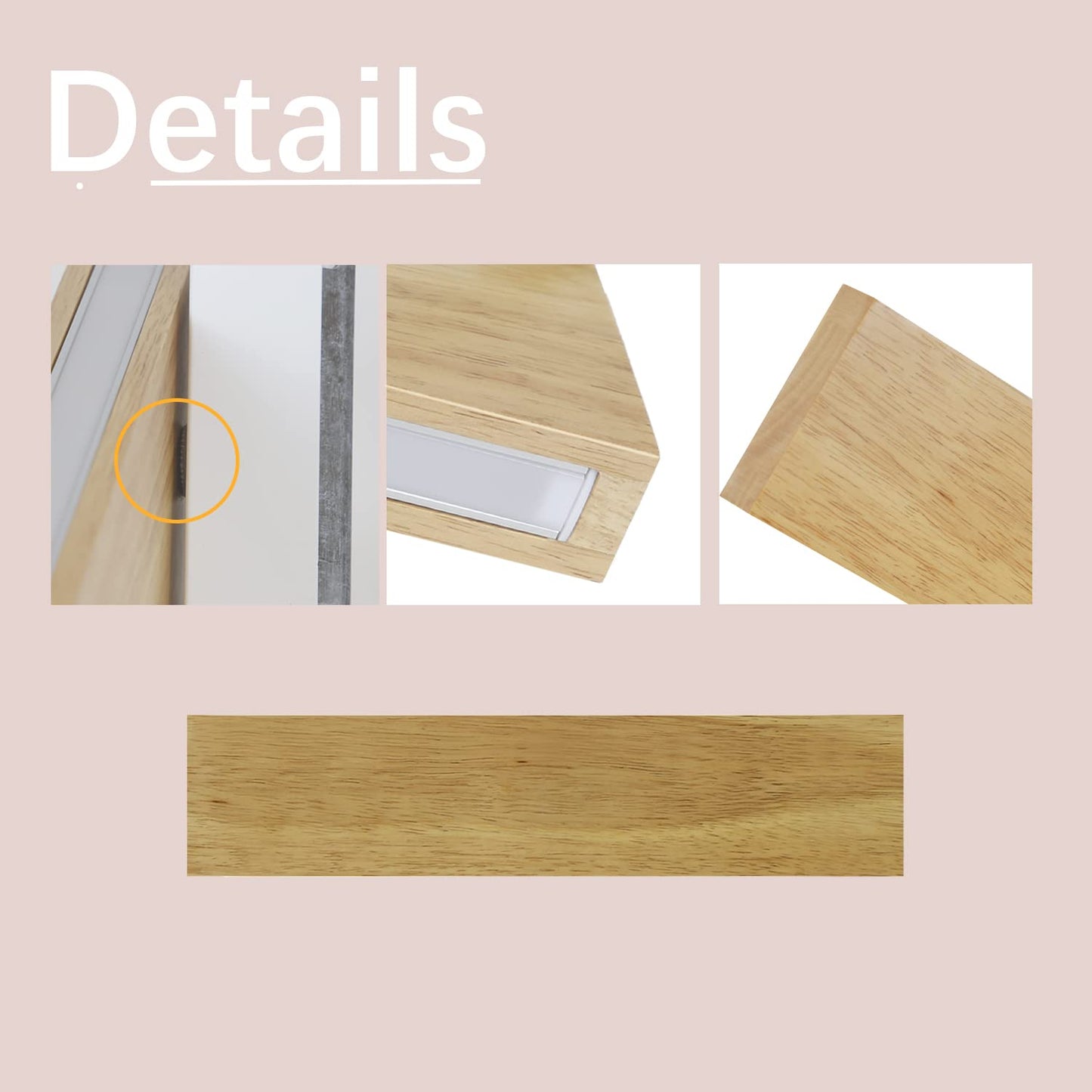 ZMH LED Wandleuchte innen Wandlampe - 32CM Holz Modern Flurlampe Up und Down Design Treppenhauslampe Indirekt 11W 3000K Warmwei? Wandbeleuchtung f¨¹r Wohnzimmer Schlafzimmer Flur Treppenhaus Bett K¨¹che