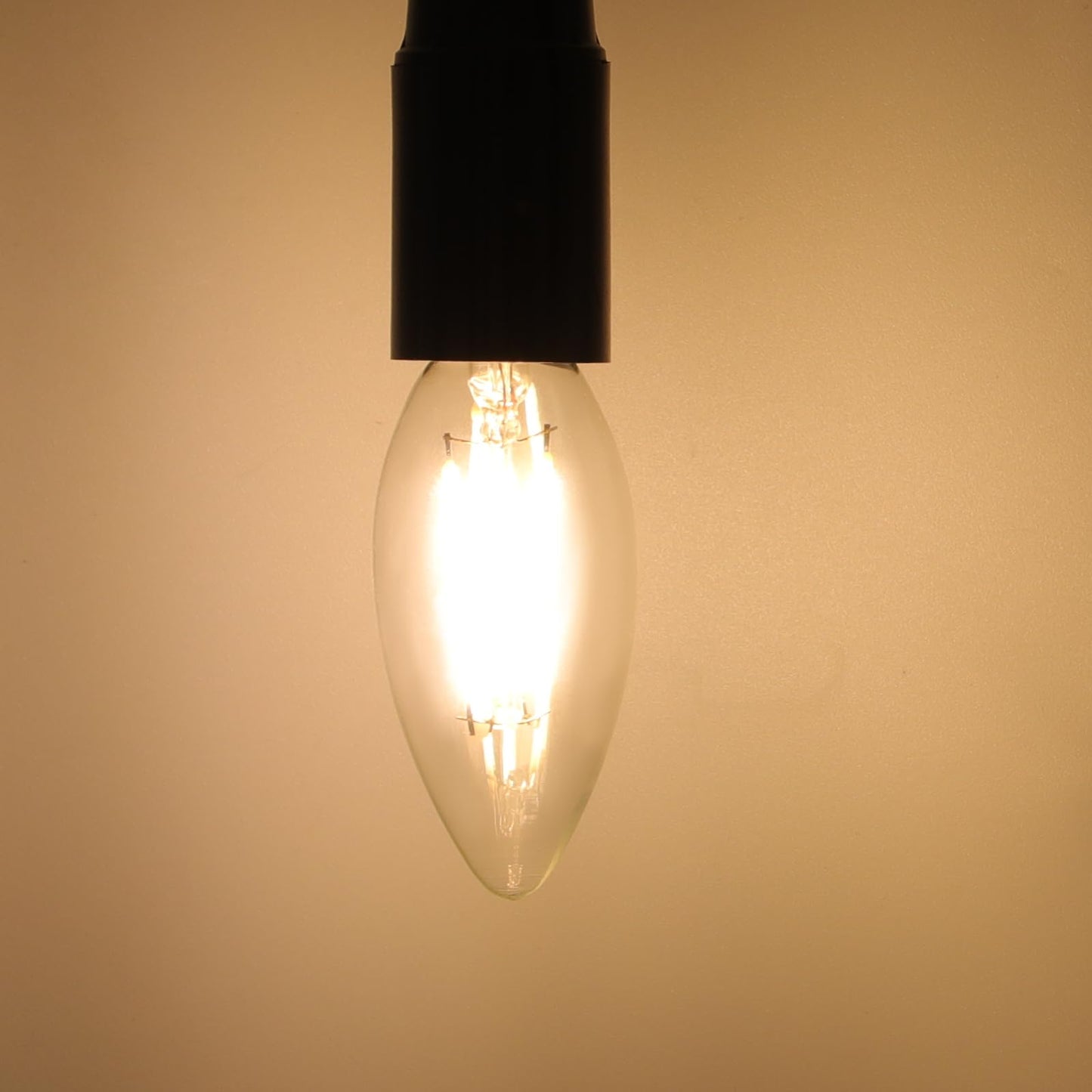 ZMH 10er pack LED E14 Gl¨¹hbirne Leuchtmittel: Warmwei? Lampe kerze 4W 2700K Filament Birne Retro Edison C35 Gl¨¹hlampe Vintage Light Bulb Glas Energiesparlampe - Nicht Dimmbar