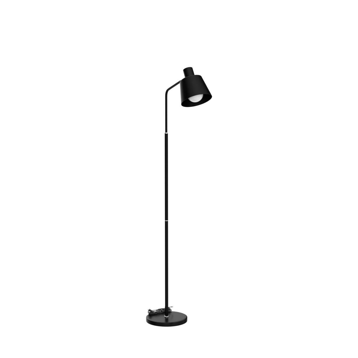 ZMH vintage Stehlampe retro Stehleuchte 166cm schwarz standleuchte mit E27 Fassung max.40w standlampe f¨¹r Wohnzimmer Schlafzimmer Kinderzimmer Arbeitszimmer B¨¹ro Bett-ohne Birne