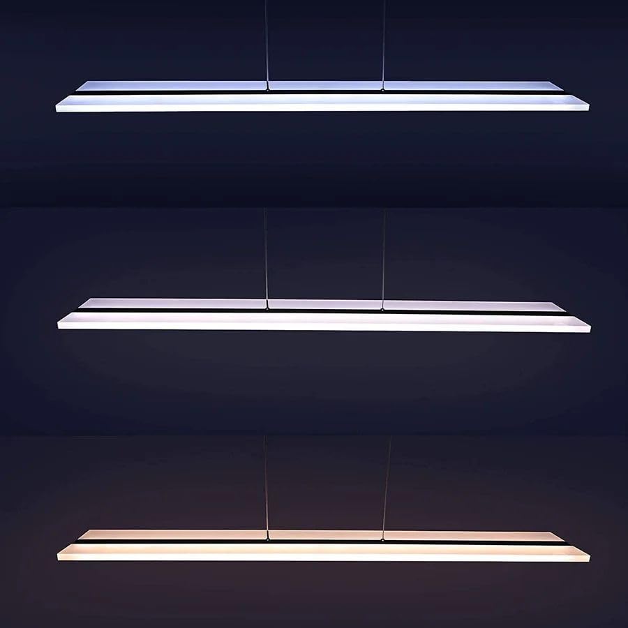ZMH LED Pendelleuchte Esstisch H?ngeleuchte - Modern Esstischlampe Dimmbar mit Fernbedienung H?ngelampe Acryl Panel Pendellampe Esszimmer K¨¹chenlampe H?ngend f¨¹r B¨¹ro K¨¹che Wohnzimmer Restaurant