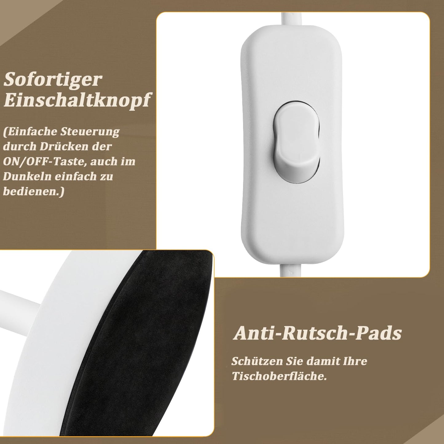 ZMH Nachttischlampe 2er Set Tischlampe Wohnzimmer - Tischleuchte Holz E27 Fassung Bedside Lamp Schlafzimmer Wei? Landhausstil Nachttischleuchte Nachttisch Modern F¨¹r Esszimmer Landhaus Restaurant