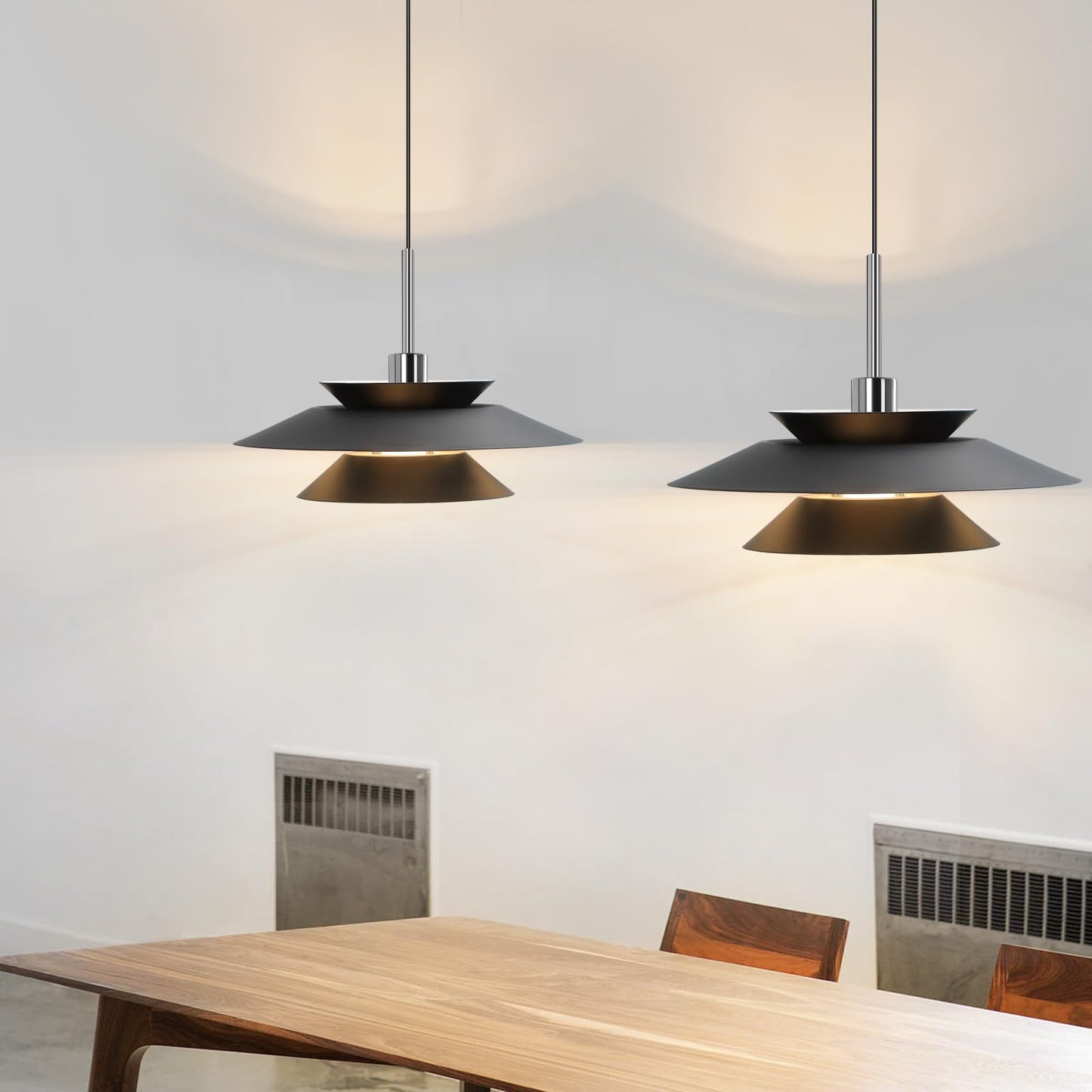 ZMH H?ngelampe Esstisch Pendelleuchte Schwarz - H?ngeleuchte Esszimmer Modern Esszimmerlampe Wohnzimmer E14 Esstischlampe Schlafzimmer 1 Flammig Pendellampe f¨¹r K¨¹che Hotel Flur(ohne Leuchtmittel)