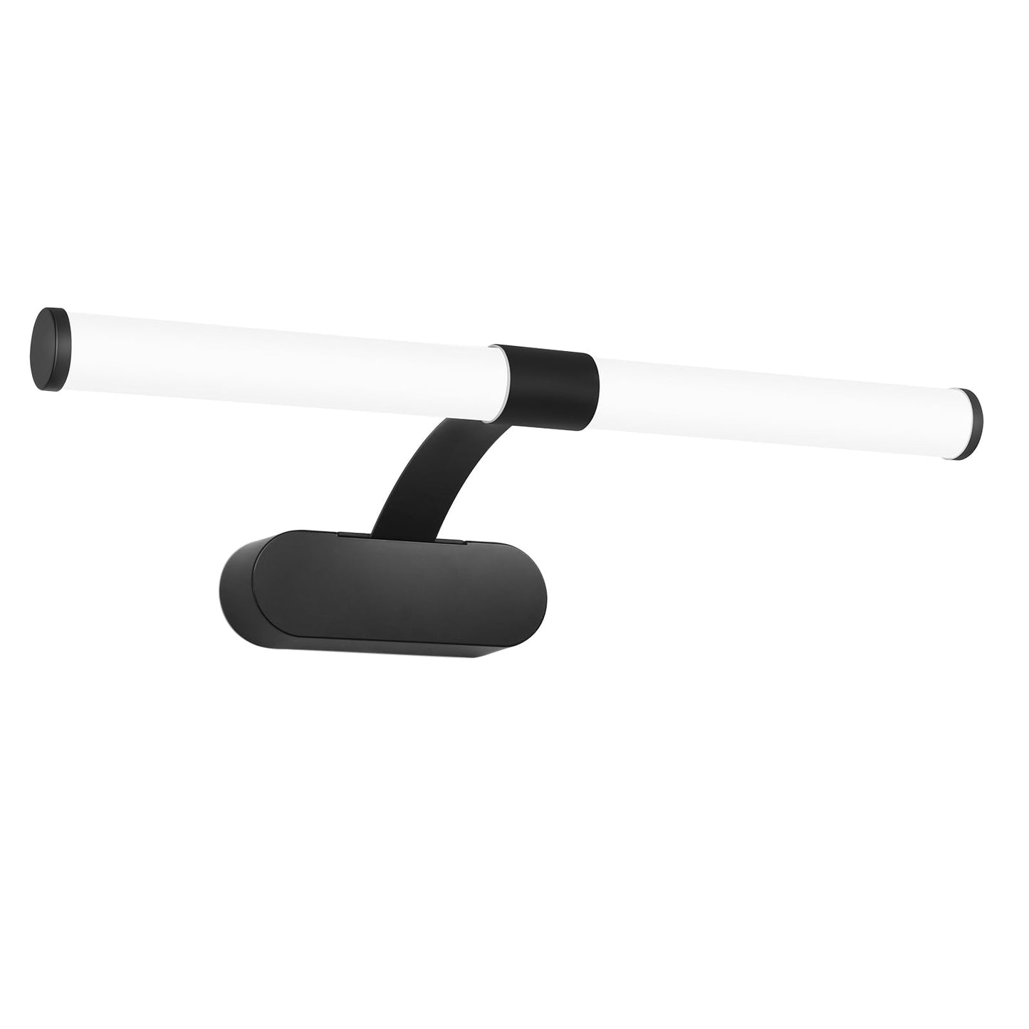 ZMH LED Spiegelleuchte Bad Spiegellampe - Schwarz Badleuchte Wand 40CM Wandlampe Badezimmer 6W Modern Wasserdicht IP44 Wandleuchte Neutralwei? 4000K Badlampe f¨¹r Keller K¨¹che Badschrank