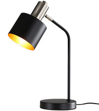 Tischlampe Vintage Nachttischlampe E27 - Tischleuchte Wohnzimmer Schwarz Gold Kabel Schreibtischlampe Retro Schwenkbar Leselampe Tisch Basic Nachtlampe Bett f¨¹r Schlafzimmer