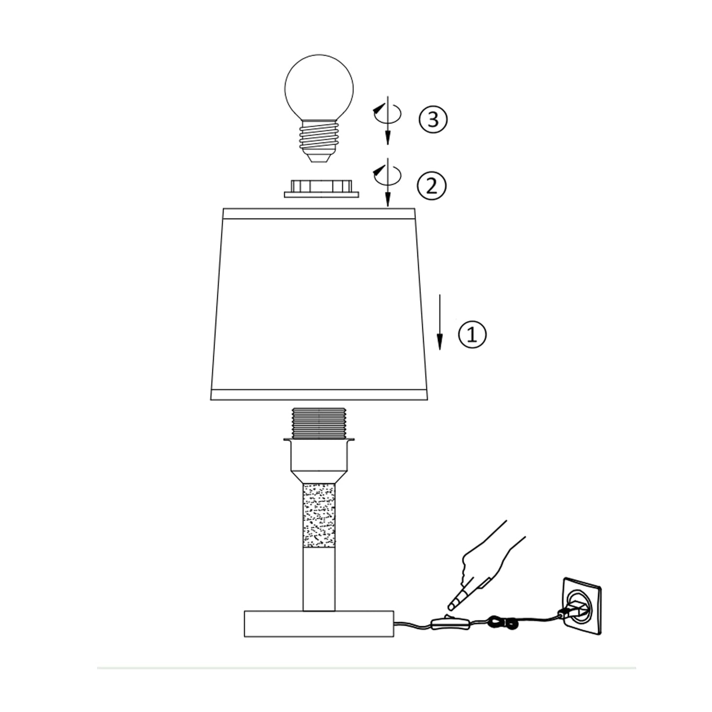 ZMH Nachttischlampe 2er Set Tischlampe Wohnzimmer - Tischleuchte Holz E27 Fassung Bedside Lamp Schlafzimmer Wei? Landhausstil Nachttischleuchte Nachttisch Modern F¨¹r Esszimmer Landhaus Restaurant
