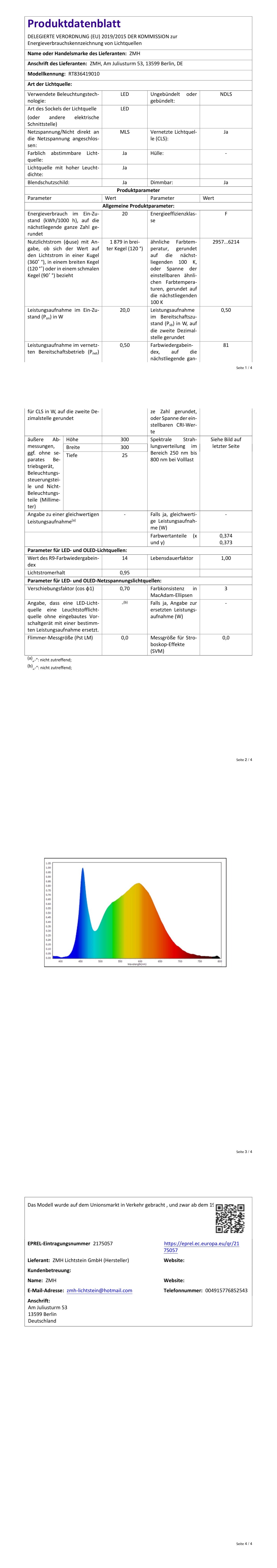 ZMH Deckenlampe LED Deckenleuchte Dimmbar - Ø30cm Badezimmerlampe Flach 20W Bad Deckenbeleuchtung mit Fernbedienung Schlafzimmerlampe Rund IP44 Wasserdicht Küchenlampe Weiß für Schlafzimmer Wohnzimmer