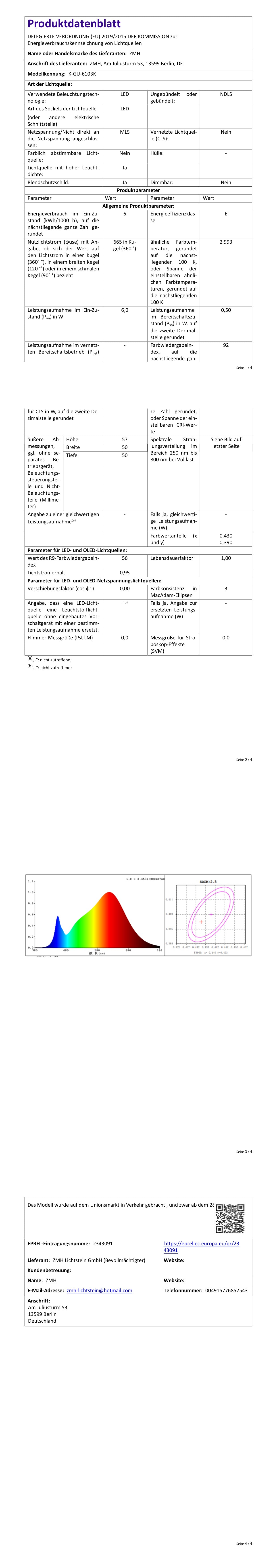 ZMH GU10 LED Warmweiss 6W Leuchtmittel Lampe Ersetzt 60W Glühbirne 3000K Energiesparlampe Abstrahlwinkel 110° Spot Nicht Dimmbar Reflektor Birne Glühlampen Strahler Spot LED GU10 10 pack