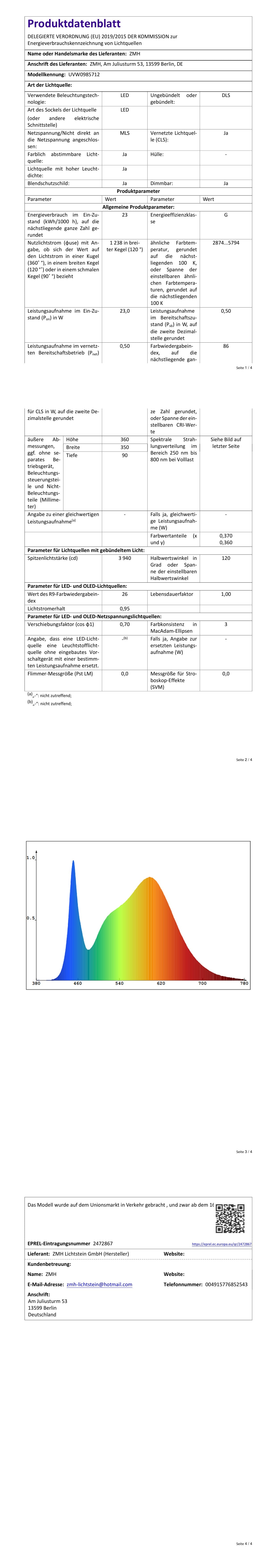 ZMH LED Deckenleuchte Wohnzimmer Deckenlampe: 30CM Wohnzimmerlampe Dimmbar Küchenlampe 23W Modern Acryl Schlafzimmerlampe mit Fernbedienung für Schlafzimmer Büro Küche
