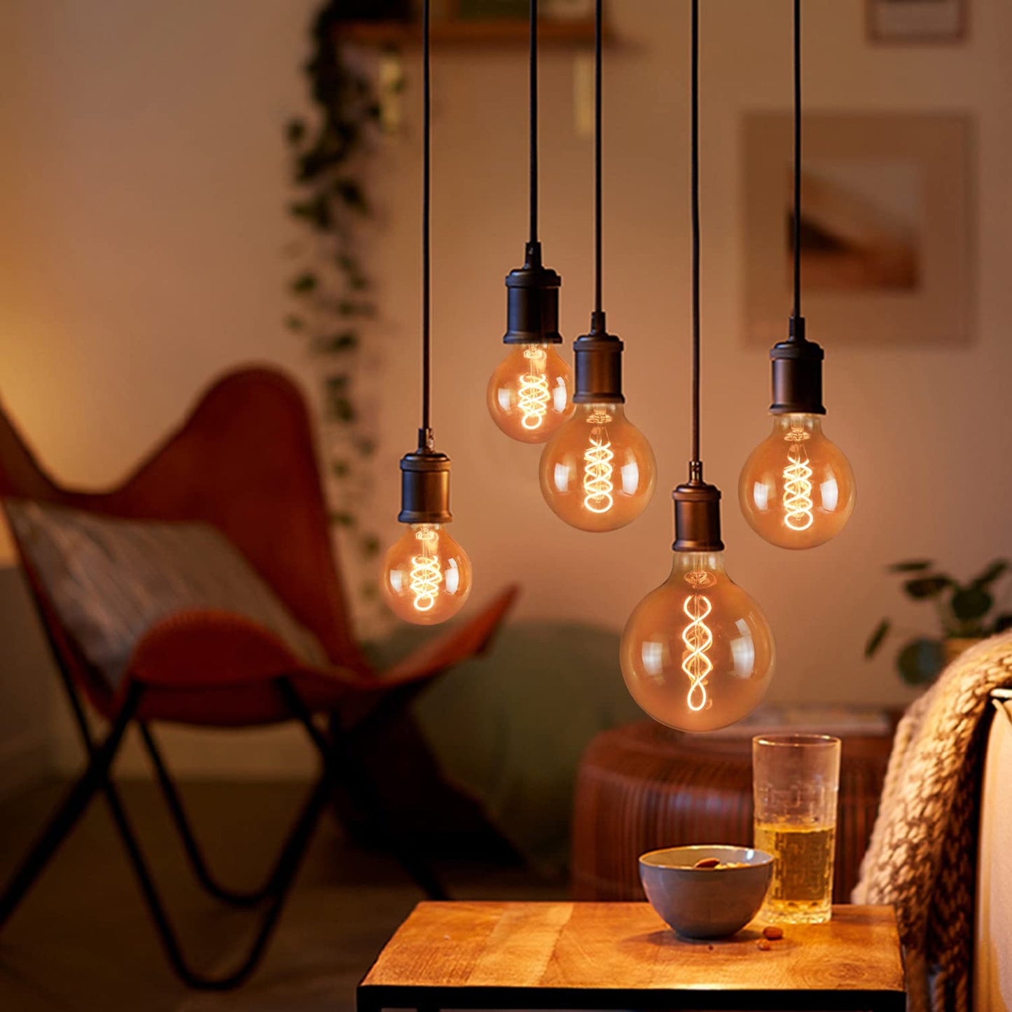 ZMH 1er pack LED Lampe E27 Gl¨¹hbirne: G95 Vintage Warmweiss Leuchtmittel 4W 2200K Edison Gl¨¹hlampe Retro Filament Birnen Bulb Energiesparlampe f¨¹r Haus Caf¨¦ Bar nicht Dimmbar