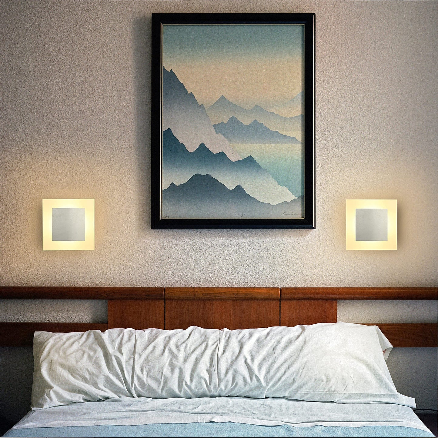 ZMH LED Wandlampe innen Wandleuchte Flur modern Wand Beleuchtung 3000K warmwei? aus Eisen & Acryl ?16cm 7W Flurlampe f¨¹r Wohnzimmer Arbeitszimmer Schlafzimmer Treppenhaus