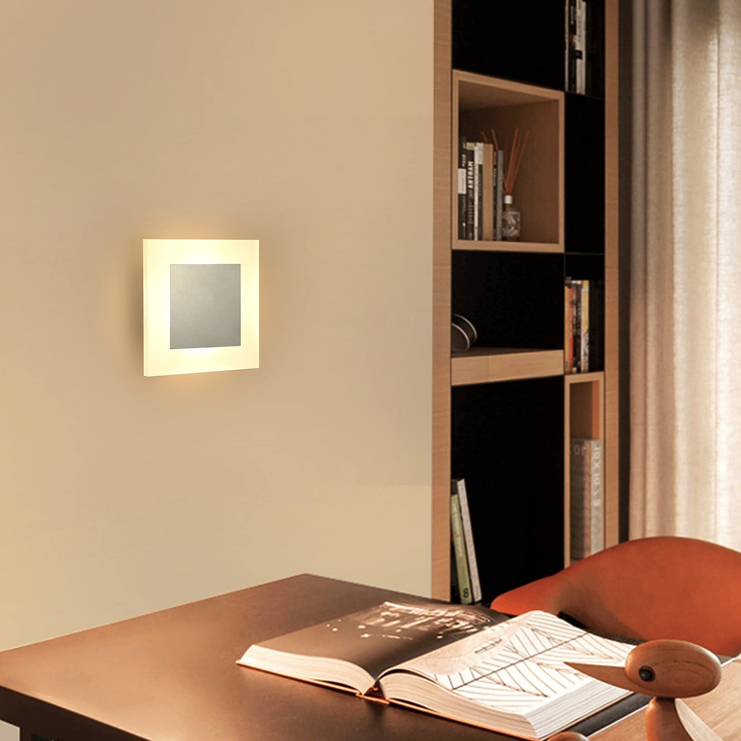 ZMH LED Wandlampe innen Wandleuchte Flur modern Wand Beleuchtung 3000K warmwei? aus Eisen & Acryl ?16cm 7W Flurlampe f¨¹r Wohnzimmer Arbeitszimmer Schlafzimmer Treppenhaus