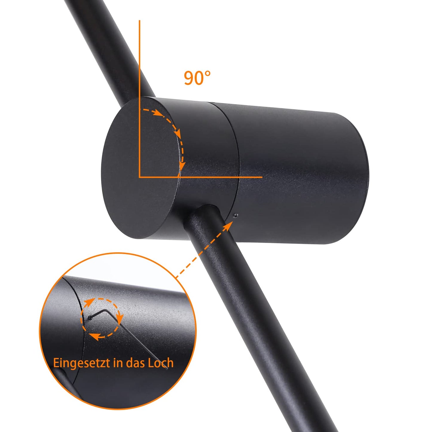 ZMH LED Wandleuchte Innen Wandlampe - 60CM Schwarz Modern Flurlampe Design Treppenhauslampe 3000K Warmwei? K¨¹chenlampe Indirekt Wandbeleuchtung f¨¹r Wohnzimmer Schlafzimmer Flur Treppenhaus Bett K¨¹che