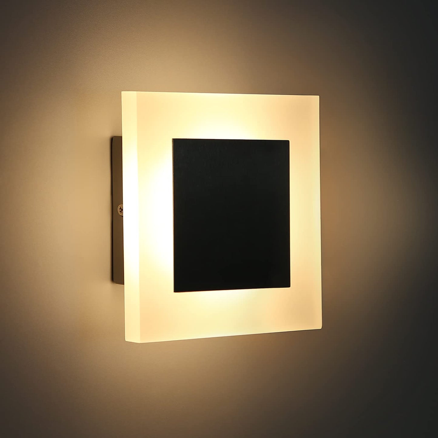 ZMH LED Wandlampe innen Wandleuchte Flur modern Wand Beleuchtung 3000K warmwei? aus Eisen & Acryl ?16cm 7W Flurlampe f¨¹r Wohnzimmer Arbeitszimmer Schlafzimmer Treppenhaus