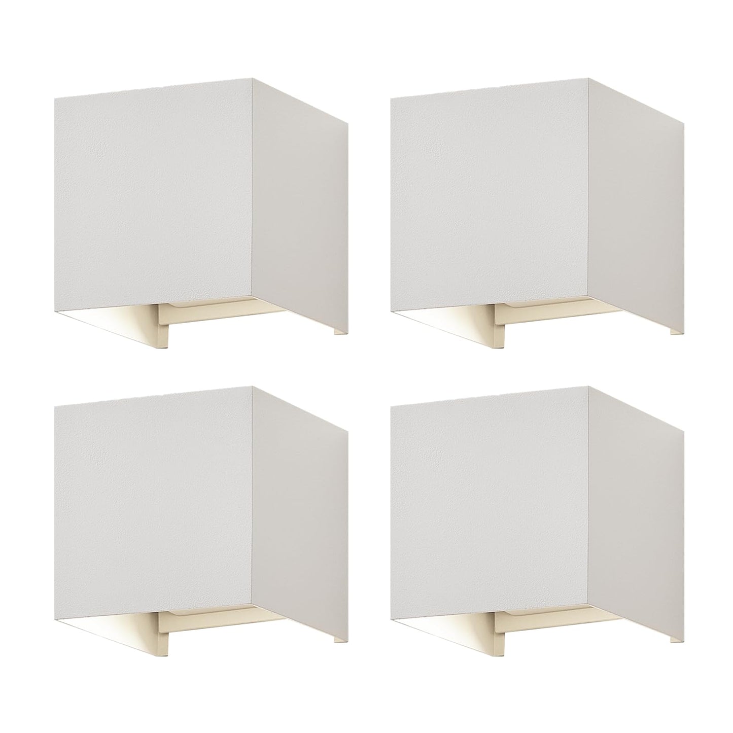 ZMH LED Wandleuchte innen Wandlampe: 4er Set Aussen Wandbeleuchtung Wei? Up Down Au?enwandleuchten 5W IP65 Wasserdicht Au?enlampe Wand Warmwei? Flurlampe Aussenlampe f¨¹r Treppenhaus Hauswand