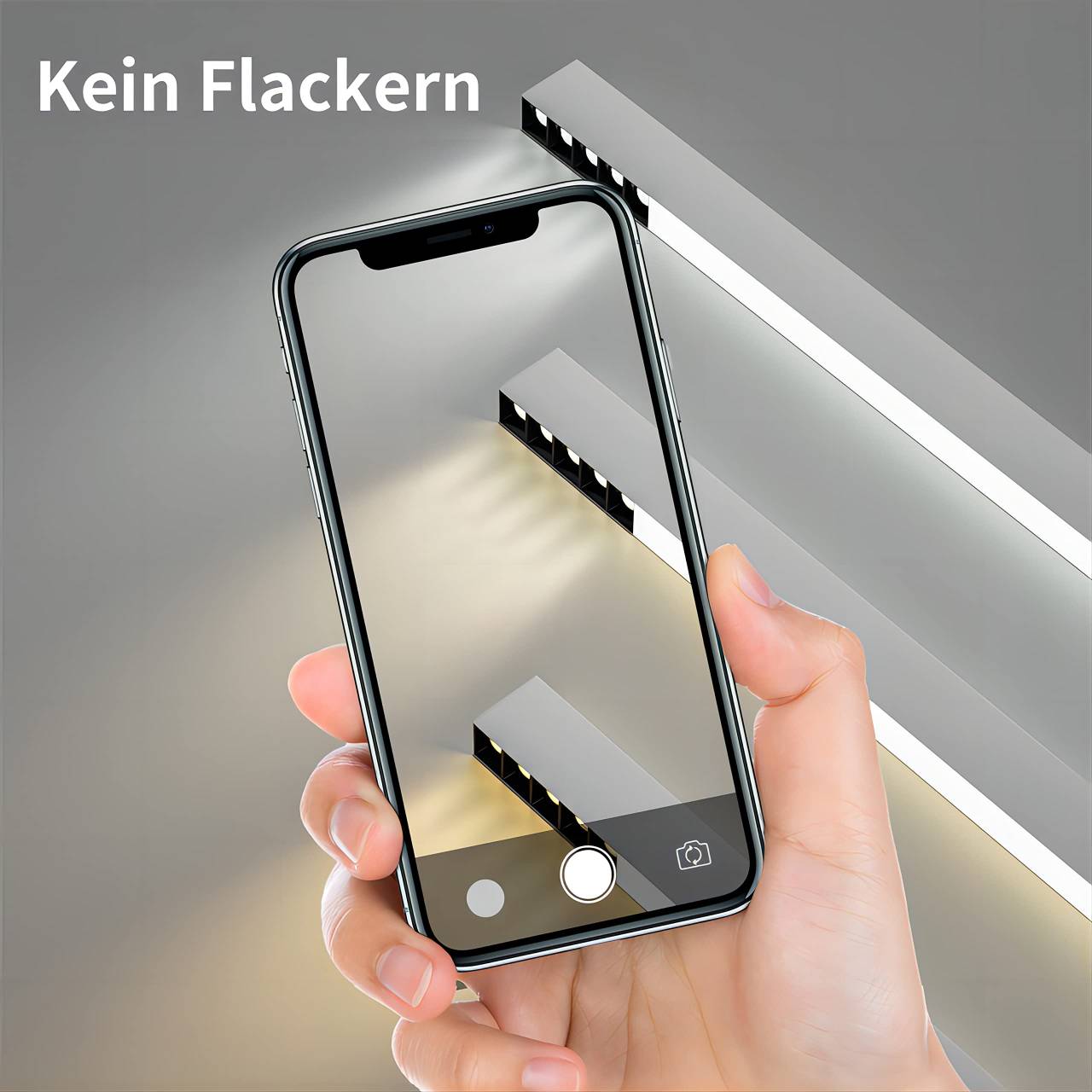 ZMH Deckenlampe LED Deckenleuchte Wohnzimmer - Deckenstrahler Küche 107/80/53.5CM Lang Wohnzimmerlampe Modern Bürolampe Decke Dimmbar mit Fernbedienung Deckenbeleuchtung für Büro Schlafzimmer
