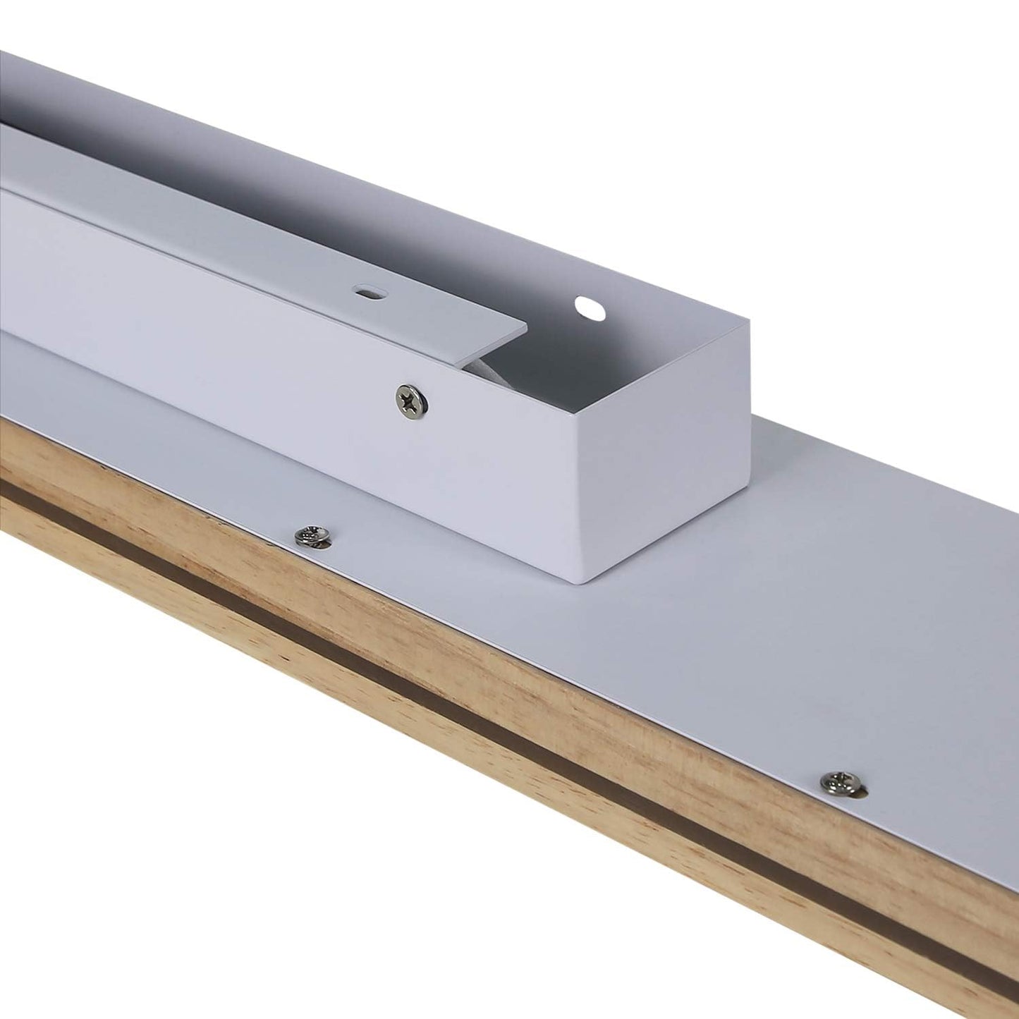 ZMH Wandlampe LED Wandleuchte Holz - 16W Flurlampe Innen 100CM Warmwei? Treppenhauslampe Modern Wohnzimmerlampe Design Schlafzimmerlampe Wandbeleuchtung f¨¹r Wohnzimmer Schlafzimmer Flur Treppenhaus