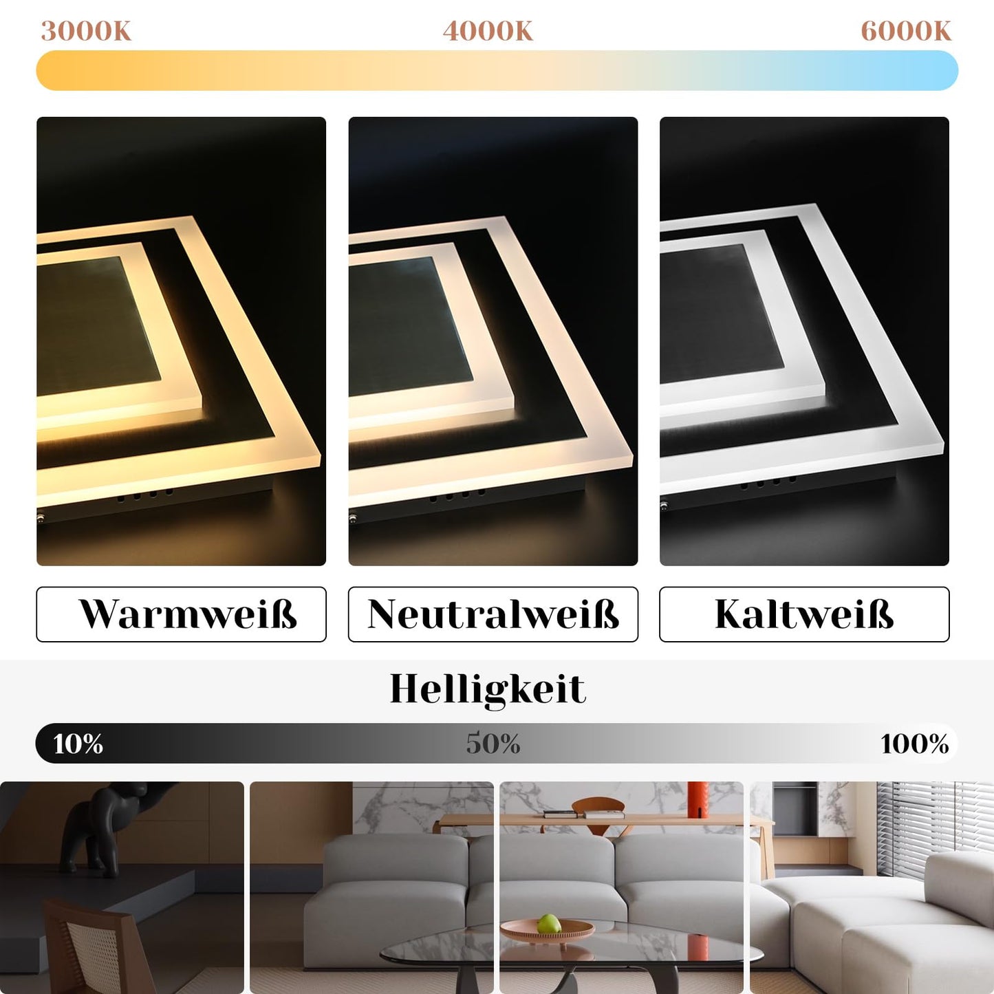 ZMH LED Deckenleuchte Wohnzimmer Deckenlampe: 30CM Wohnzimmerlampe Dimmbar K¨¹chenlampe 23W Modern Acryl Schlafzimmerlampe mit Fernbedienung f¨¹r Schlafzimmer B¨¹ro K¨¹che