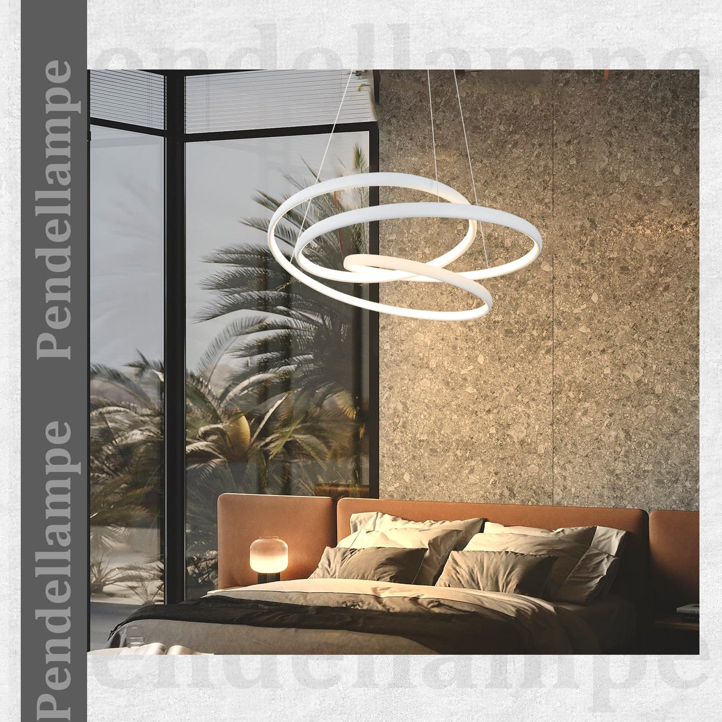 ZMH H?ngelampe LED Pendelleuchte Esstisch - H?ngeleuchte Dimmbar 55W Esstischlampe 50CM Esszimmerlampe Modern Pendellampe mit Fernbedienung Wohnzimmerlampe H?ngend f¨¹r Wohnzimmer Schlafzimmer K¨¹che