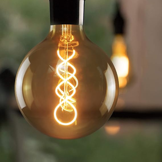 ZMH LED Gl¨¹hlampe E27 4W Retro Edison Gl¨¹hbirne Gro? Dekorative Filament Globelampen G125 Warmwei? Antike Bulb f¨¹r Nostalgie und Retro Beleuchtung im Restaurant Wohnzimmer Caf¨¦ Nicht Dimmbar