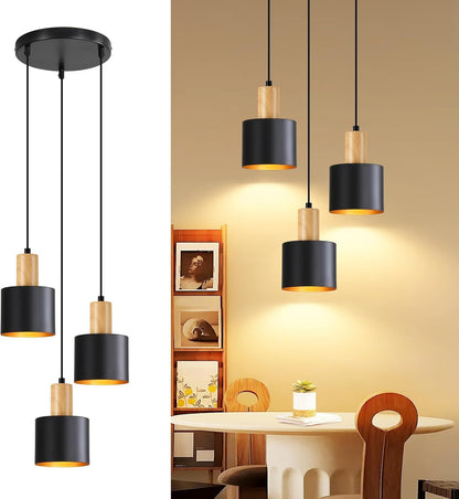 ZMH Pendelleuchte Esstisch E27 Hängelampe Vintage Küchenlampe