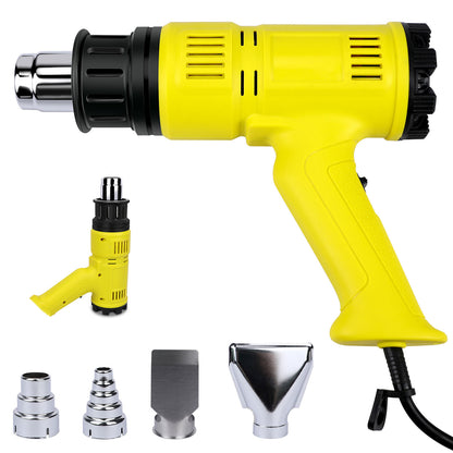 ZMH Hei?luftf?n 2000W Hei?luftpistole Regelbar - Heissluftf?hn Kit 60¡æ- 600¡æ Heissluftpistole Stufenlos Temperaturregler Hei?luftgebl?se heat gun zum L?ten,Kerzen,Basteln,Schrumpfschlauch