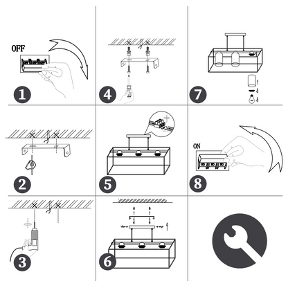 Pendelleuchte Esstisch H?ngelampe Vintage - Rauchschwarz Glas H?ngeleuchte 3 Flammig E27 Esstischlampe H?ngend Metall Retro Esszimmerlampe Industrial f¨¹r Esszimmer k¨¹che (ohne Leuchtmittel)