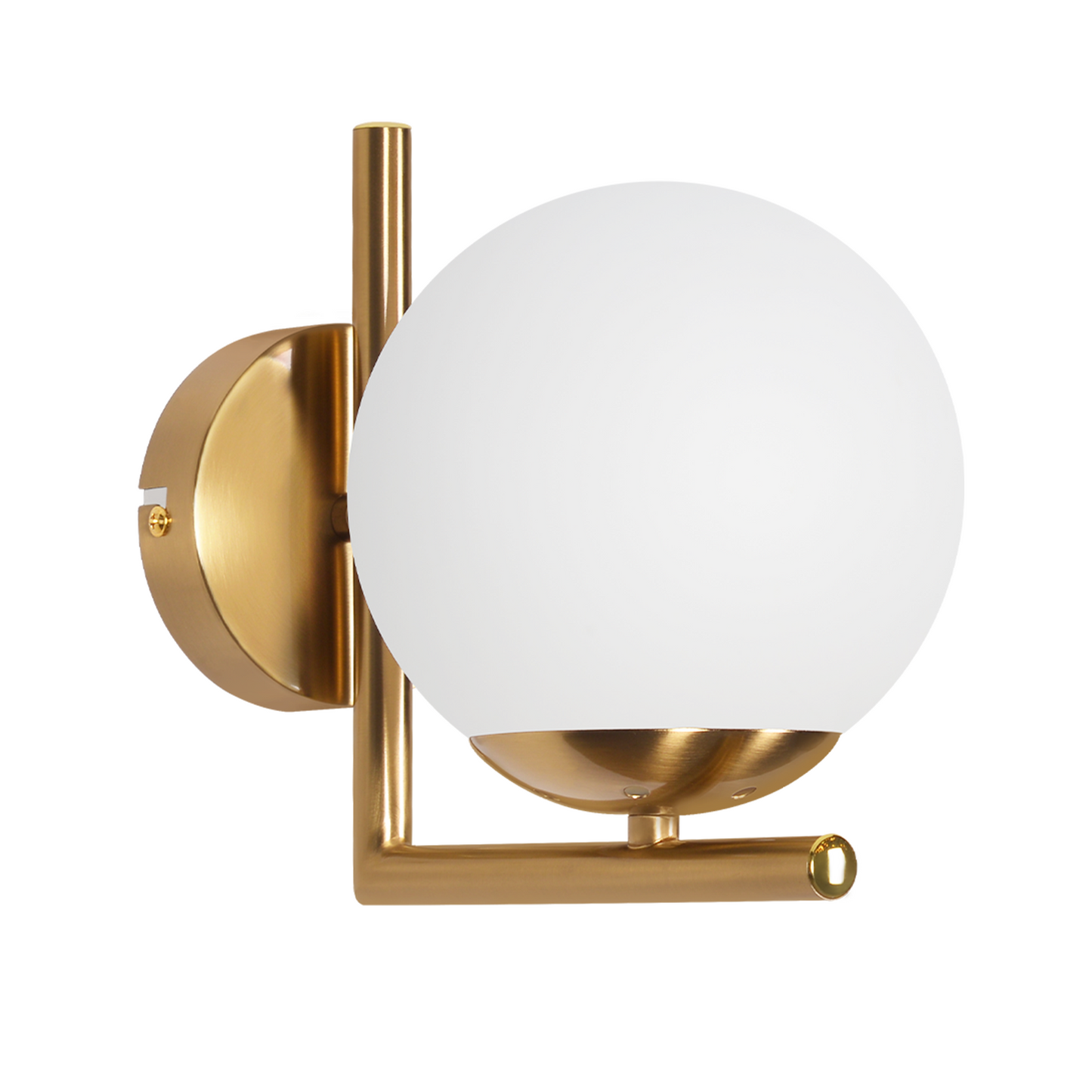 Wandleuchte Innen Wandlampe Schlafzimmer - Wandbeleuchtung Treppenhaus Glaskugel Vintage Gold Glas Lampenschirm Flurlampe Badezimmer E27 Modern Design Beleuchtung f¨¹r Flur Bad - Ohne Leuchtmittel